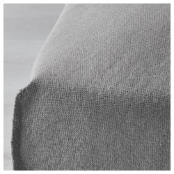 Фото3.Стул HENRIKSDAL с длинным чехлом белый, Risane серый IКЕА 891.224.56